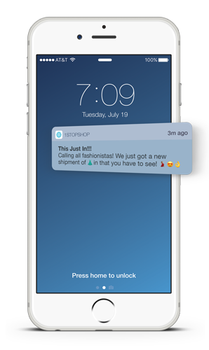 Push Message with Emoji